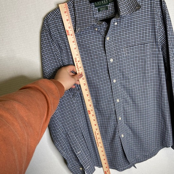 Lauren Ralph Lauren | Button Up 16‎ 1/2 34/35 No Iron - Picture 3 of 6